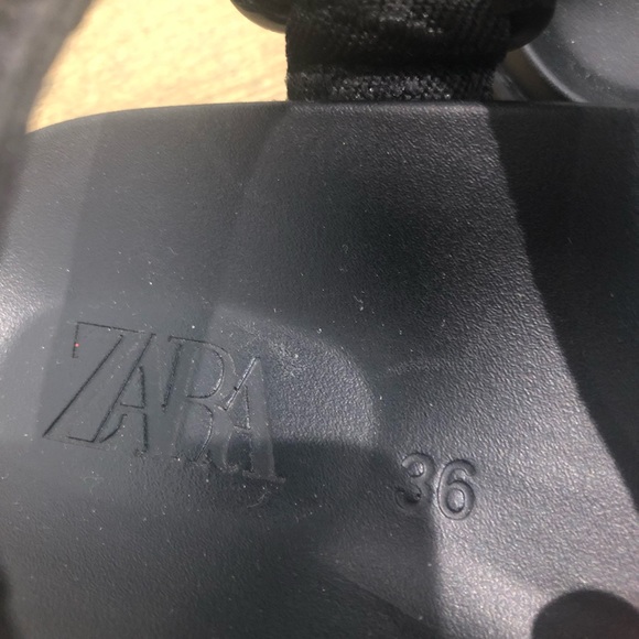 Zara‎ Black Dad Sandals EU 36 - Picture 4 of 4